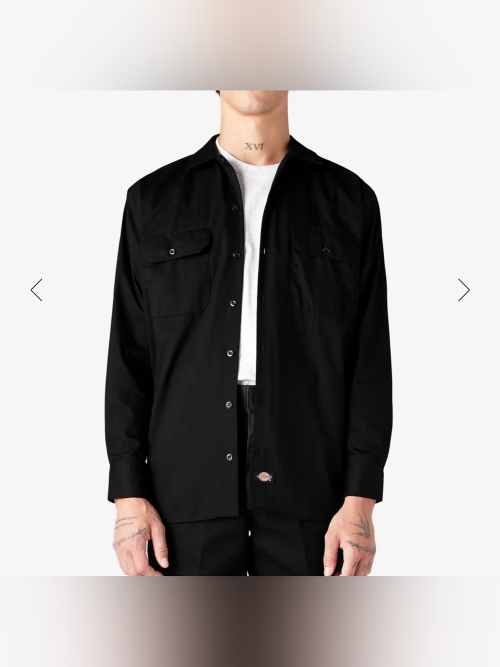 Dickies Black Lightweight Shirt Jacket